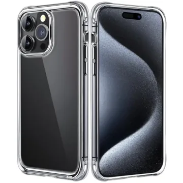 Mkeke for Phone 16 Pro Max Case Clear [Not-Yellowing] [16 ft Military-Grade Drop Protection] Shockpr...