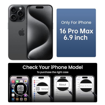 Mkeke for Phone 16 Pro Max Case Clear [Not-Yellowing] [16 ft Military-Grade Drop Protection] Shockproof Protective Phone Bumper iPhone 2024