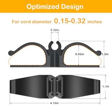 Daisyhome Kitchen Appliance Cord Organizer - 6 Pack