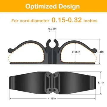 Daisyhome Kitchen Appliance Cord Organizer - 6 Pack