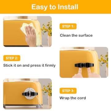 Daisyhome Kitchen Appliance Cord Organizer - 6 Pack