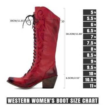 SO SIMPOK Retro Cowboy Boots for Stylish Women