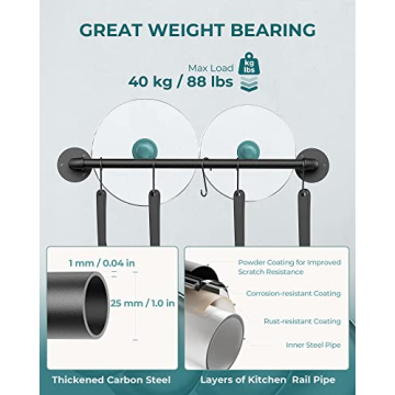 OROPY Wall Mounted Pot Pan Rack for Stylish Kitchens