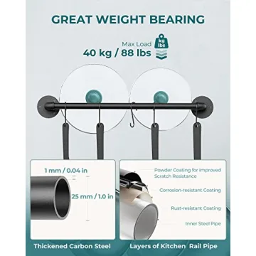 OROPY Wall Mounted Pot Pan Rack for Stylish Kitchens