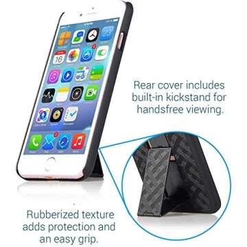 Aduro iPhone SE2/8/7/6/6s Holster Case, Combo Shell & Holster Case - Super Slim Shell Case with Built-in Kickstand, Swivel Belt Clip Holster for Apple iPhone SE 2nd Gen (2020) 8, 7, 6, 6s