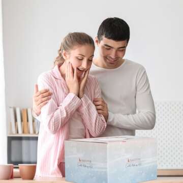 SAEUYVB Candle Making Kit with Wax Melter, Candle Making Kit for Adults - DIY Starter Soy Candle Making Kit/Supplies-Perfect as Home Decoration