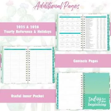 2025-2026 Weekly and Monthly Planner with Hardcover