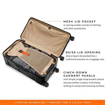 Briggs & Riley Torq Hardside Luggage, Stealth, Checked-X-Large Trunk 32-Inch