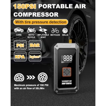 M1 Jump Starter 4500A with Air Compressor & LED Light