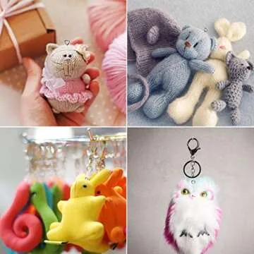 500PCS 4 x 8mm Small Screw Eye Pins for Jewelry Making, Mini Eyelets Threaded Clasps Hooks for Art DIY, Metal Hoop Peg/Bracelet Connectors