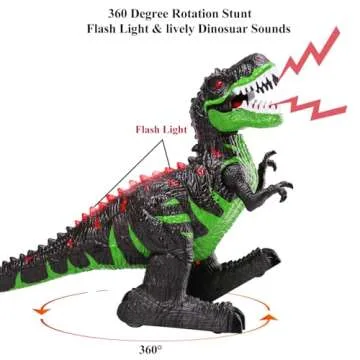 TEMI Remote Control Dinosaur Toy with Light and Sound