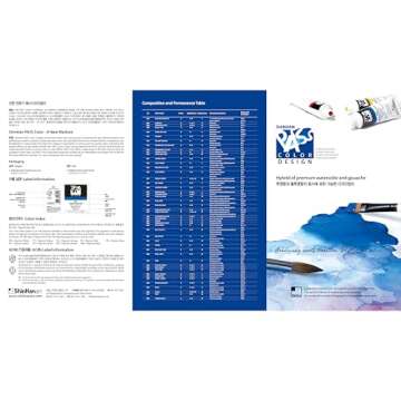 ShinHan Pass Design Color Hybrid Watercolors Gouache 48 Set