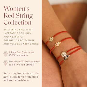 KARMA AND LUCK Red String Evil Eye Protection Bracelet