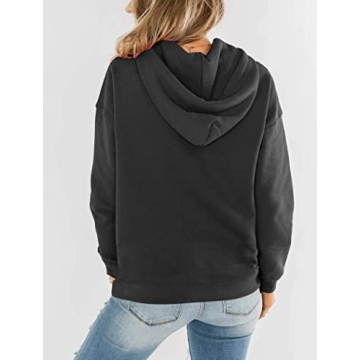REVETRO Women's Heart Print Hoodie Stylish Casual Wear