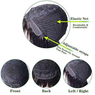 Doheroine Human Hair Wigs for Black Women - Natural Elegance