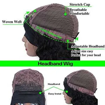 Doheroine Human Hair Wigs for Black Women - Natural Elegance