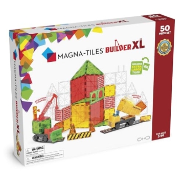 MAGNA-TILES 50-Piece Magnetic Set - Creative Fun for Kids
