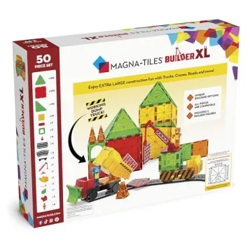 MAGNA-TILES 50-Piece Magnetic Set - Creative Fun for Kids
