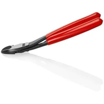 KNIPEX Tools 74 21 200, 8-Inch High Leverage Angled Diagonal Cutters
