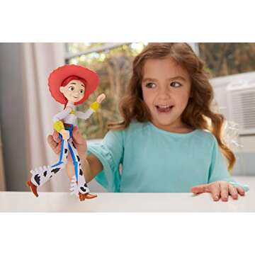 Mattel Disney Pixar Toy Story 4 Jessie Figure, 8.8 in Tall, Posable Cowgirl Character Figure for Kid...