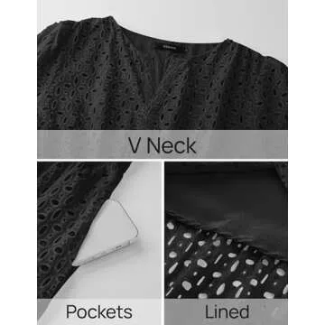 ZESICA Women's Summer Maxi Dress with Eyelet Design