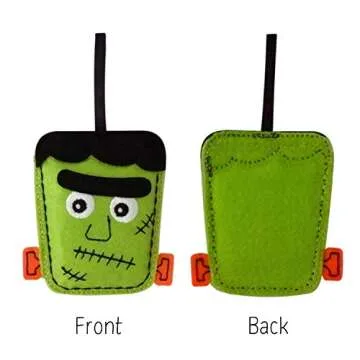 Plush Felt Halloween Ornaments Set - Set of 6 Cute Designs