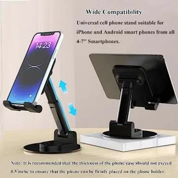 Adjustable Rotatable Phone Stand for Desk Use