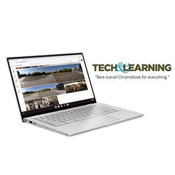 ASUS Chromebook Flip C434 2-In-1 Laptop- 14" Full HD 4-Way NanoEdge Touchscreen, Intel Core M3-8100Y Processor, 8GB RAM, 64GB eMMC Storage, Backlit KB, Chrome OS- C434TA-DS384T Silver