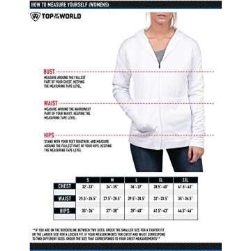 Top of the World Ohio State Buckeyes Women's VIP Full Zip White Hoodie, Large
