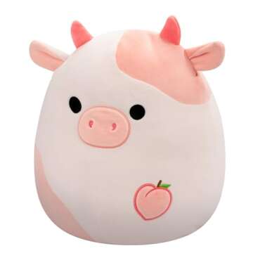 Squishmallows Original 14-Inch Lilaz Peach Cow - Official Jazwares Plush (Large)