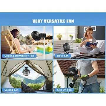 Powerful GRANDFAST Misting Fan for Outdoor Comfort