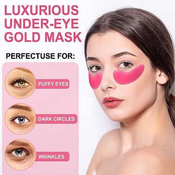 Eye Mask - 15 Pairs Rose Under Eye Patches Skin Care Products - Eye Masks Skincare for Dark Circles ...