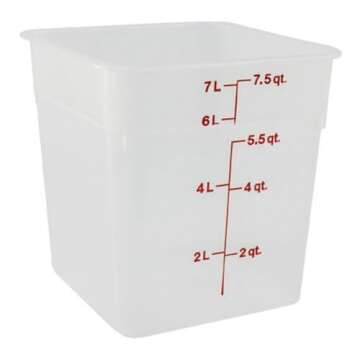 Cambro 8SFSPP190 8 qt Polypropylene Food Storage Container - CamSquare