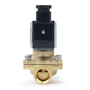U.S. Solid 1/2" Brass Electric Solenoid Valve 12V DC Normally Closed VITON Air Water Oil Fuel