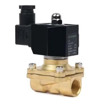 U.S. Solid 1/2" Brass Electric Solenoid Valve 12V DC Normally Closed VITON Air Water Oil Fuel