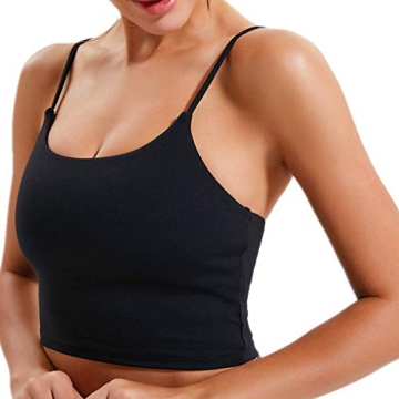 Lemedy Women's Padded Sports Bra Yoga Workout Running Top