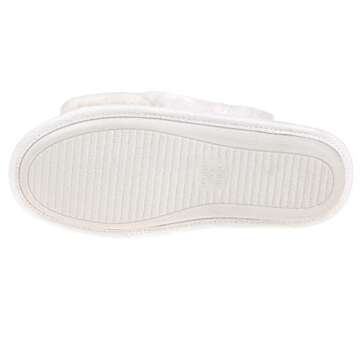 VONMAY Women's Cross Band Furry Slippers Comfy Style