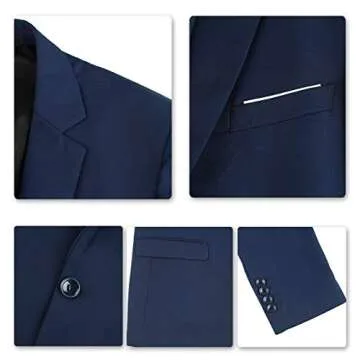 Mens Modern Fit 3-Piece Suit Set for Young Gentlemen