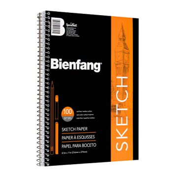 Bienfang Sketch Pad 8.5x11 Inch, 100 Sheets Drawing