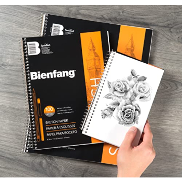 Bienfang Sketch Pad 8.5x11 Inch, 100 Sheets Drawing