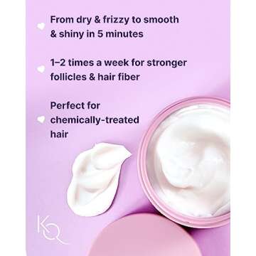 Keranique Hair Mask: Deep Repair & Hydration for Dry, Damaged Hair - Keratin Protein Boost for Fine ...