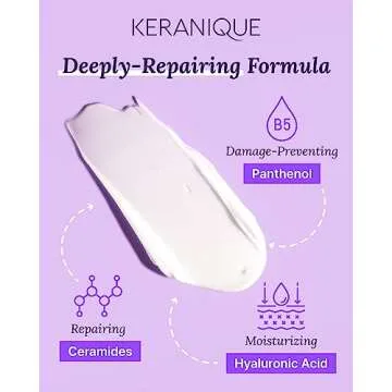Keranique Hair Mask: Deep Repair & Hydration for Dry, Damaged Hair - Keratin Protein Boost for Fine Strands - Intense Moisturizer for Women