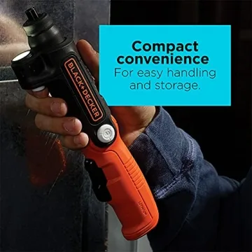 BLACK+DECKER 4V MAX* Cordless Screwdriver with LED Light