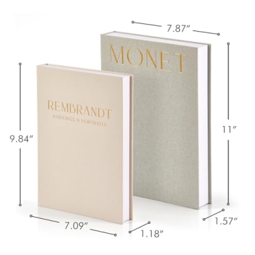 Elegant Decorative Books Set for Home Decor and Storage