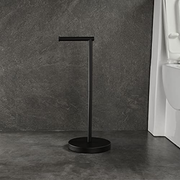 RODDX Stainless Steel Freestanding Toilet Paper Holder Stand