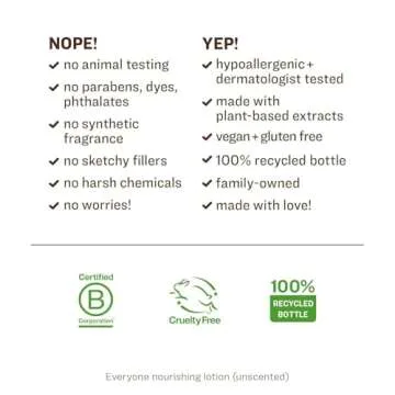 Everyone Nourishing Hand and Body Lotion – Unscented 32oz