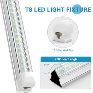 SHOPLED 2FT LED Shop Light - Bright & Linkable Design