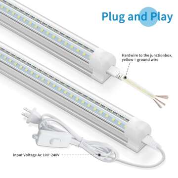 SHOPLED 2FT LED Shop Light - Bright & Linkable Design