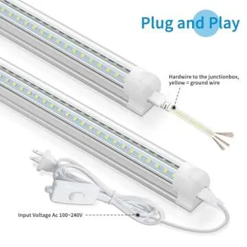 SHOPLED 2FT LED Shop Light - Bright & Linkable Design