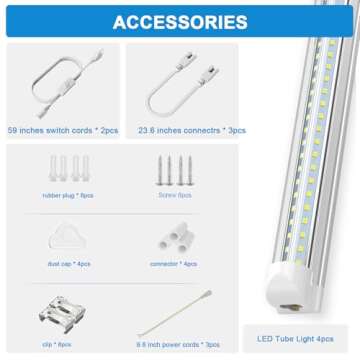 SHOPLED 2FT LED Shop Light - Bright & Linkable Design